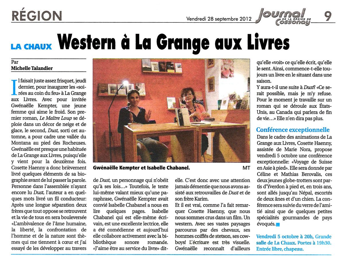 rencontre cossonay